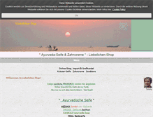 Tablet Screenshot of liebellchen-shop.de